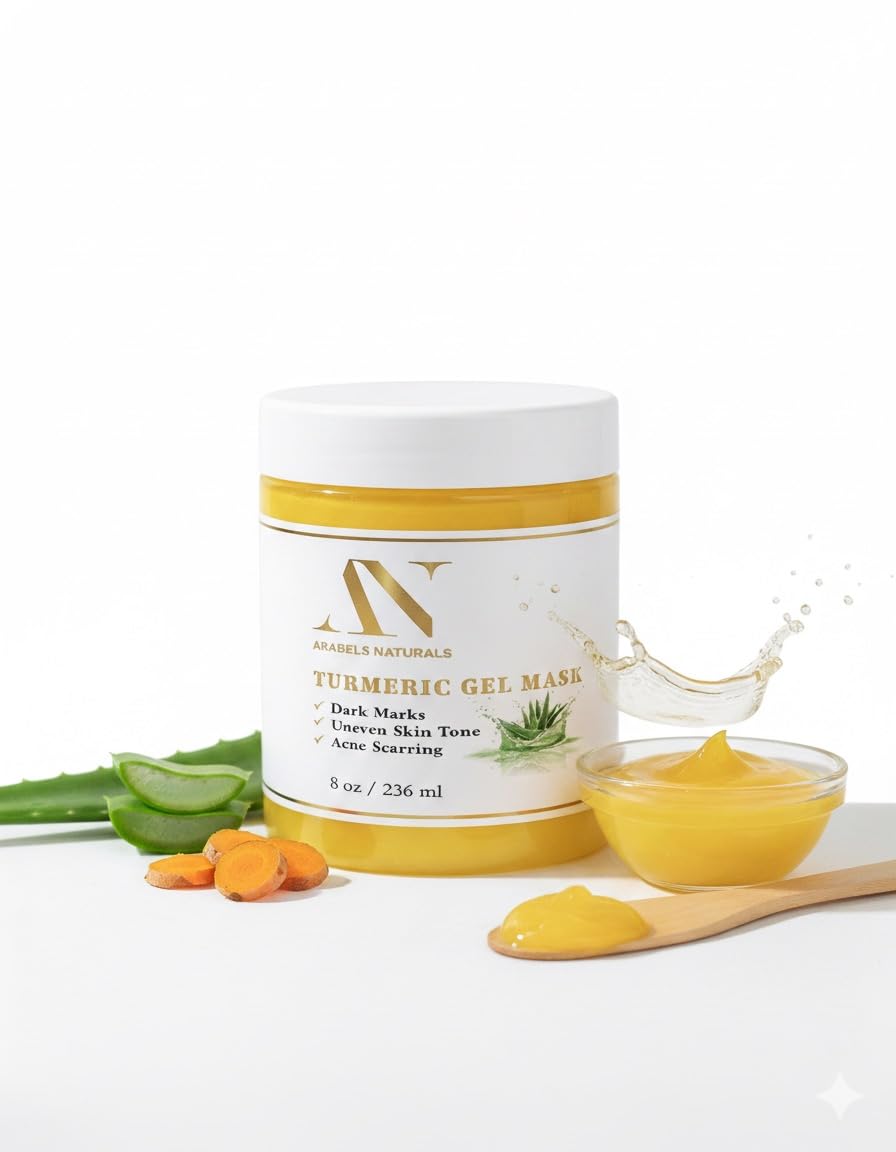 ArabelsNaturals Turmeric Aloe Vera Mask – Pore Refining, Dark Spot & Hydration for Radiant Skin
