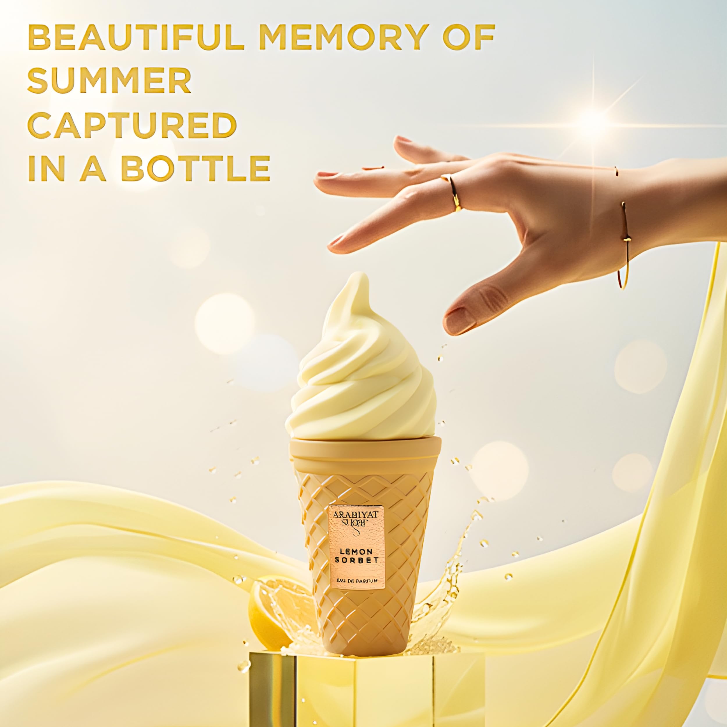 Arabiyat Sugar Lemon Sorbet EDP 3.4 oz | Citrusy Gourmand Perfume
