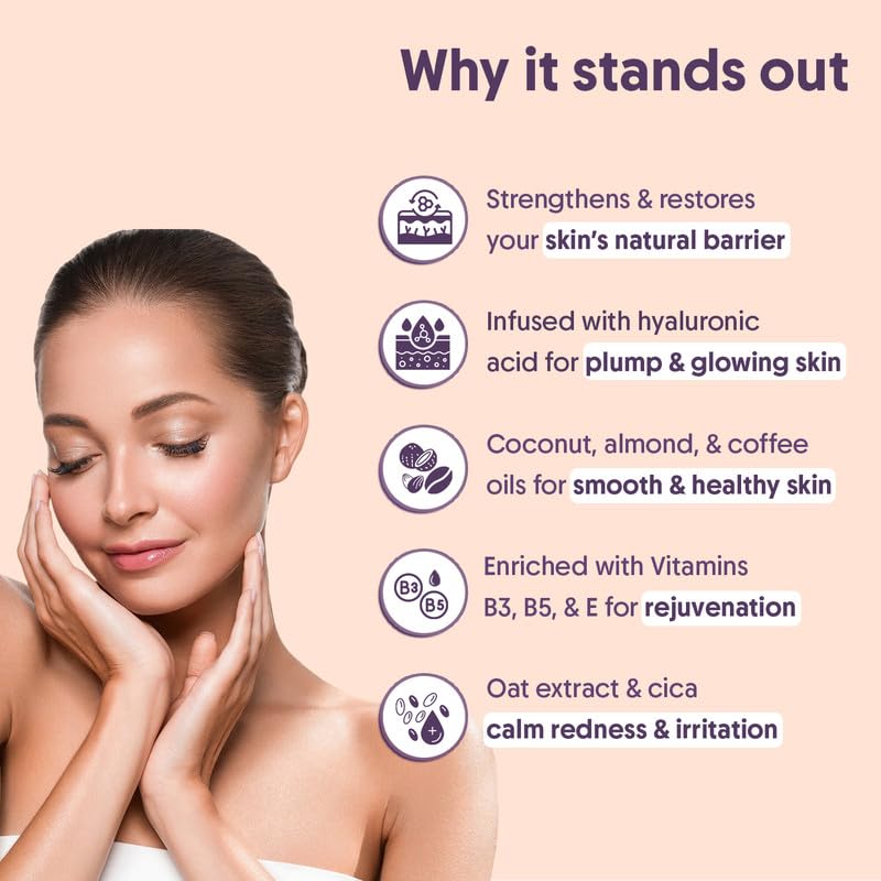 Aravi Organic Advanced Barrier Repair Moisturizer | Ceramides, Peptide, Hyaluronic Acid & Cica – Deep Hydration (3.5 oz / 100 g)