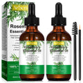 2 Pack Organic Rosemary Oil for Hair Growth | 100% Pure Rosemary Essential Oil for Eyebrow & Eyelash Nourishment | Arbcrn