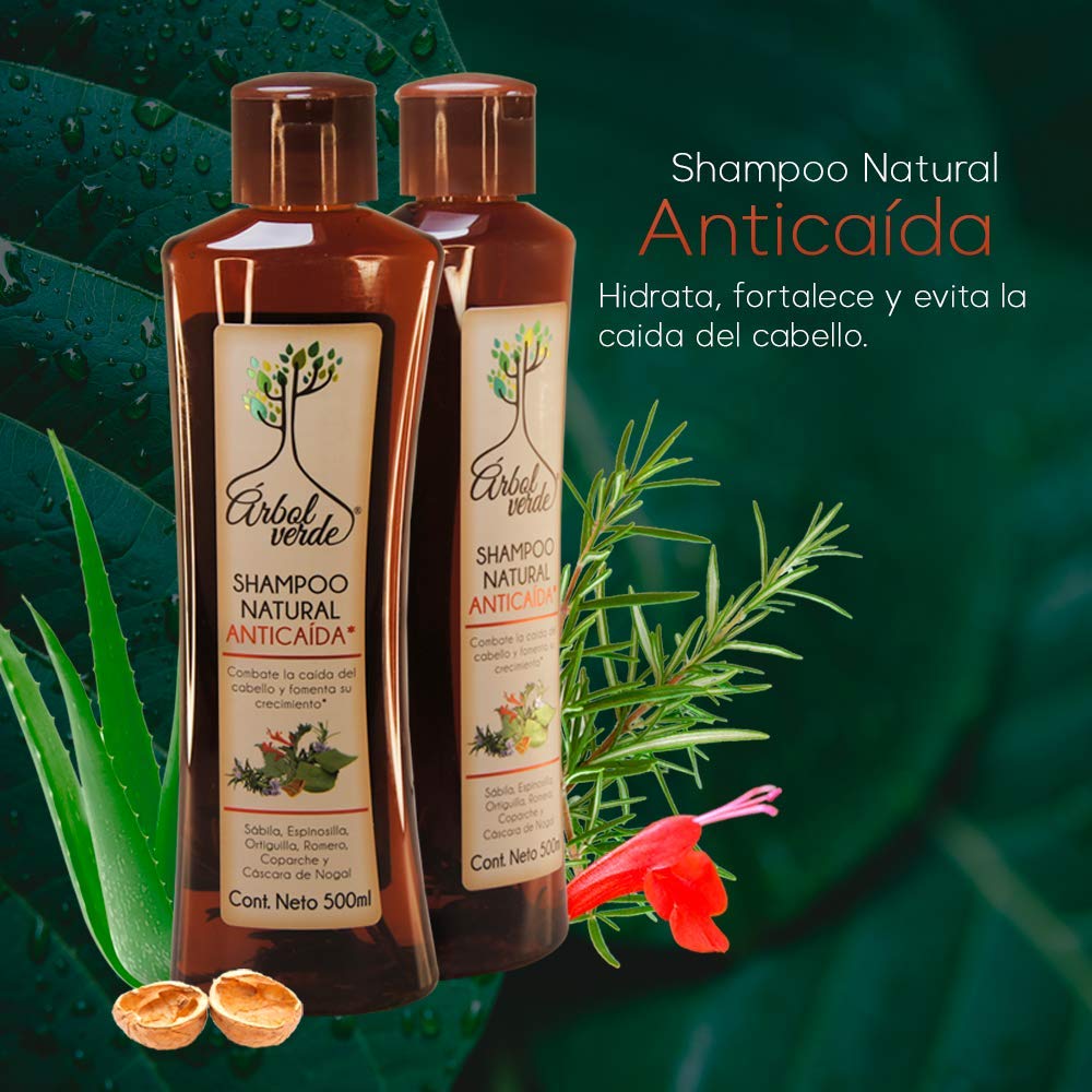 Arbol Verde Kit 2: Natural Anti-Fall Shampoo 500 ml + Linseed Gel 250 g