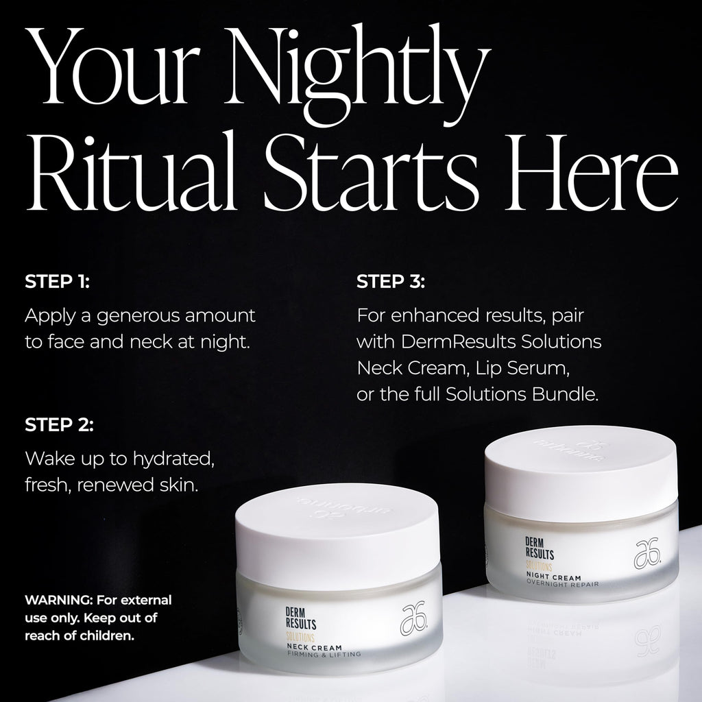 Arbonne DermResults Night Cream – Overnight Hydration with Tri-Lipid Complex (1.7 oz / 50 ml)