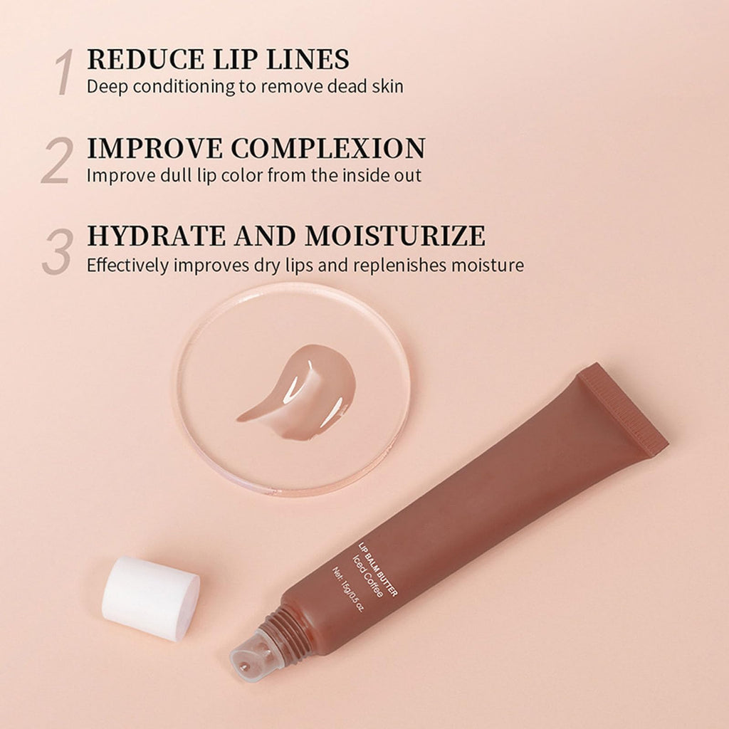 ARCHIDATE Summer Special Lip Butter Balm – 4-Piece Hydrating Lip Set with Shea & Avocado