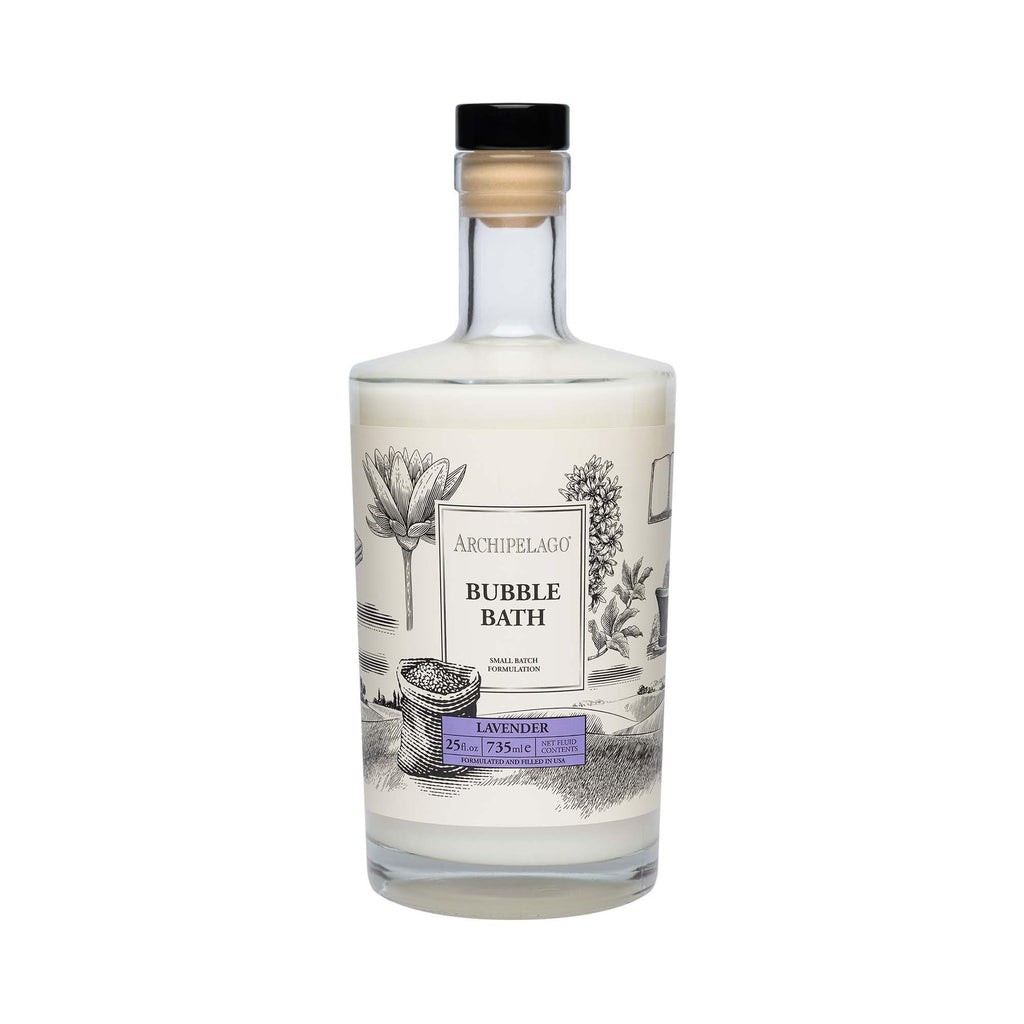 Archipelago Botanicals Luxury Lavender Bubble Bath – Hydrating, Soothing 25 oz