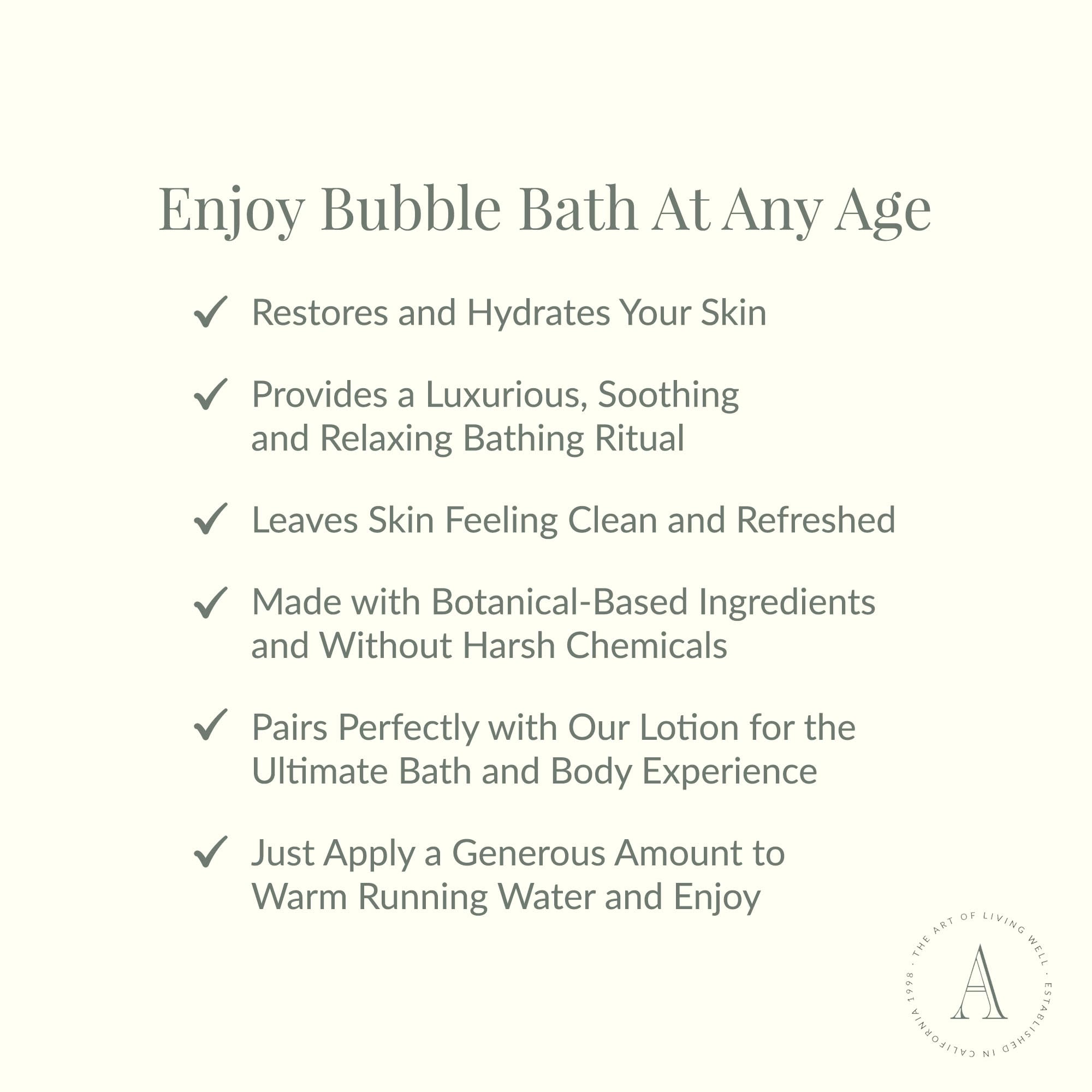 Archipelago Botanicals Luxury Lavender Bubble Bath – Hydrating, Soothing 25 oz