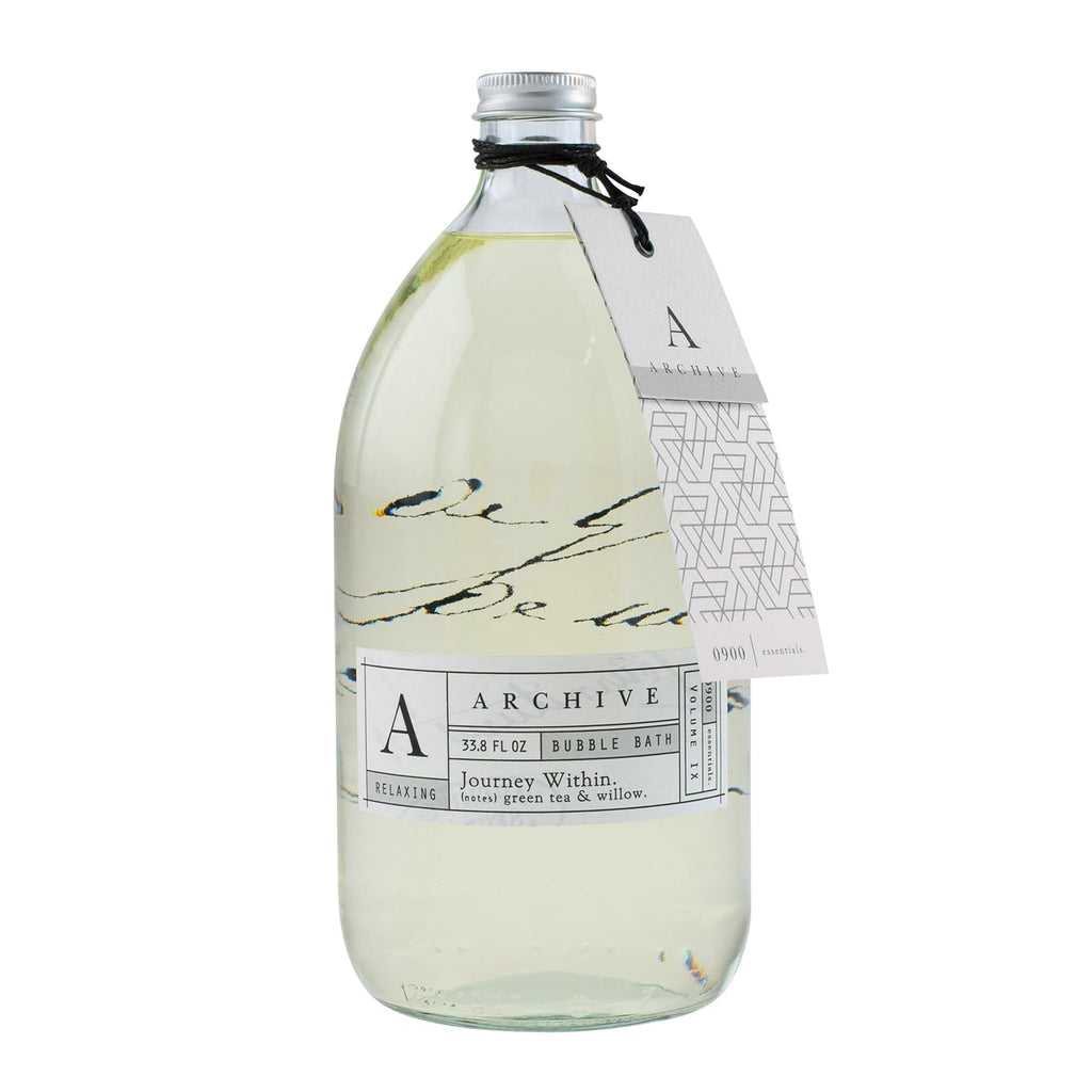 Archive Journey Within Bubble Bath for Adults – Green Tea & Willow Fragrance | Luxury Natural Oil Bubbles