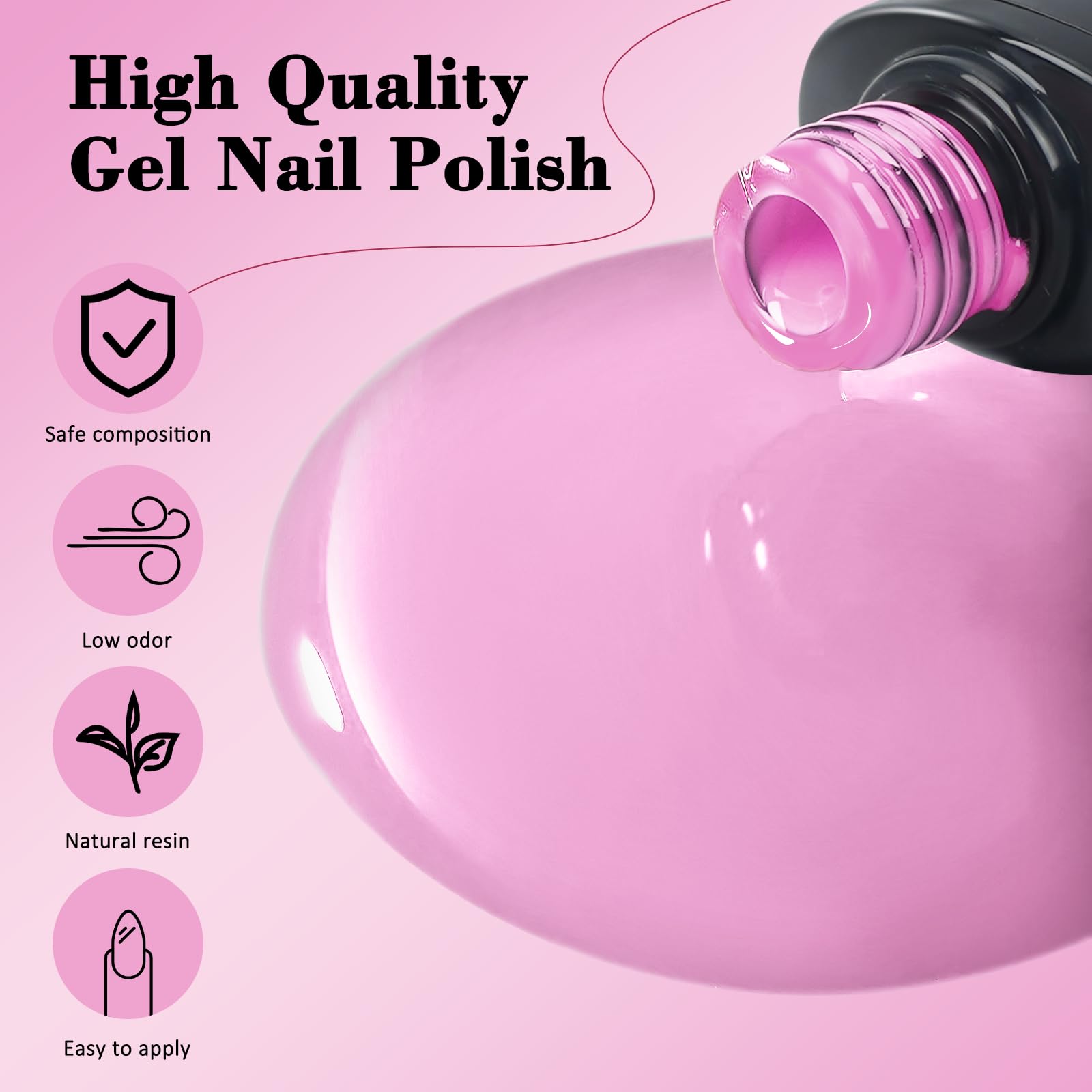 ARCWEISSO Gel Nail Polish Kit with UV Light – 36 Colors, Base & Top Coats, 66-Piece All-In-One Set