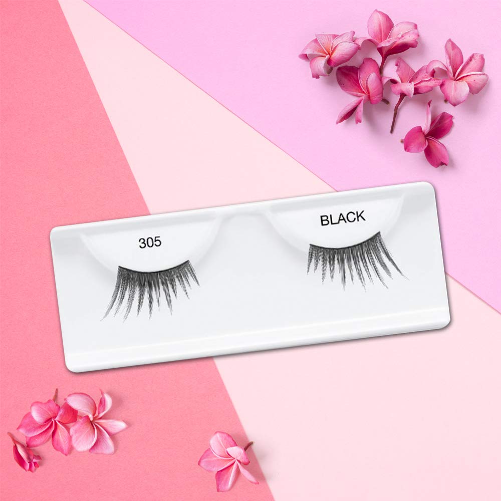 Ardell Accent Half Lashes 305 – Natural Outer Corner Cat Eye Lashes, 4 Pack