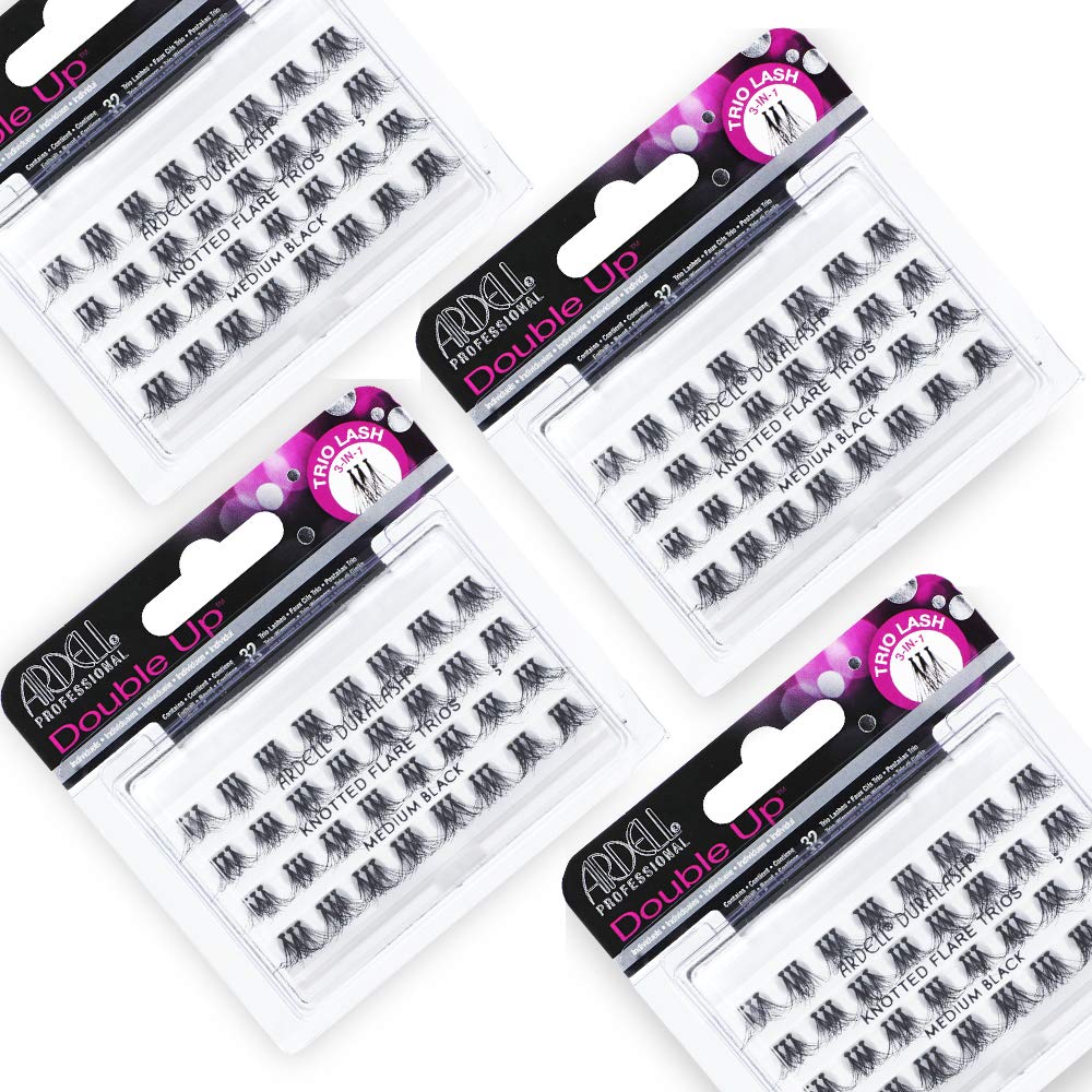 Ardell Double Up Individual Lashes – Customizable DIY Lash Clusters, 4 Pack