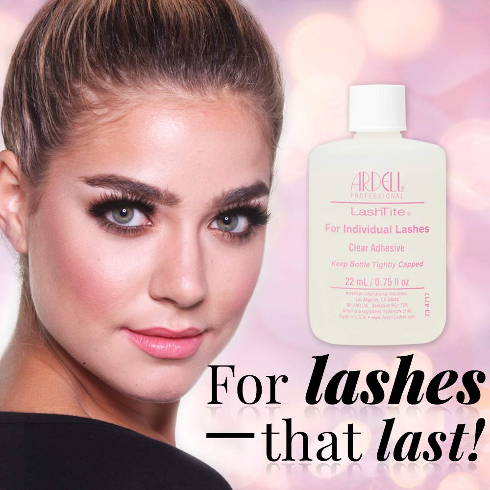 Ardell LashTite Lash Adhesive Clear for Individual Lashes — 0.75 oz (2 Pack)