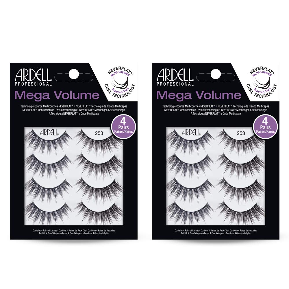 Ardell Mega Volume 253 Lashes – Dramatic, Wispy False Eyelashes