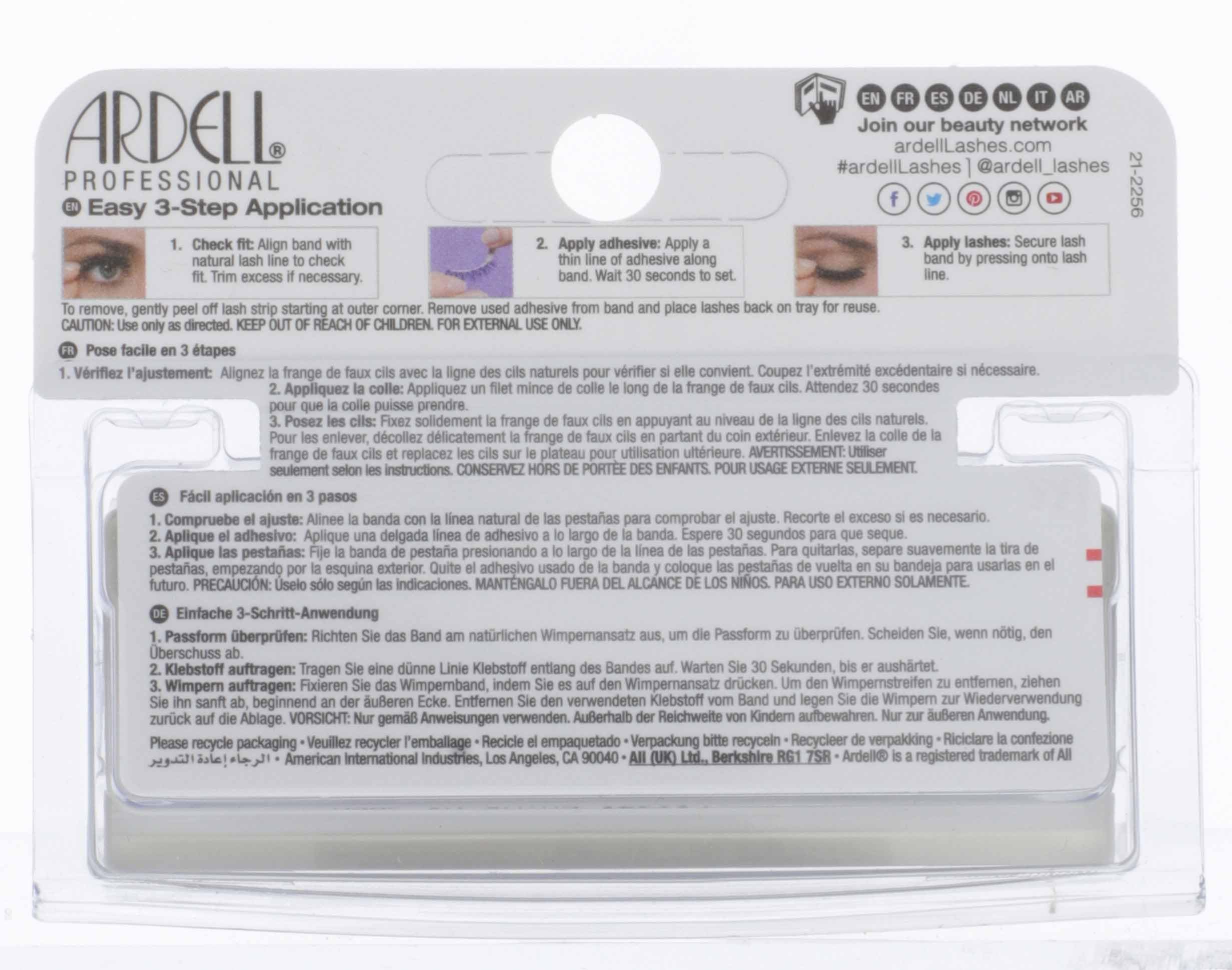 Ardell Mega Volume Lash 253 — Multi-Layered Lashes with Neverflat Curl Technology (4 Pairs)