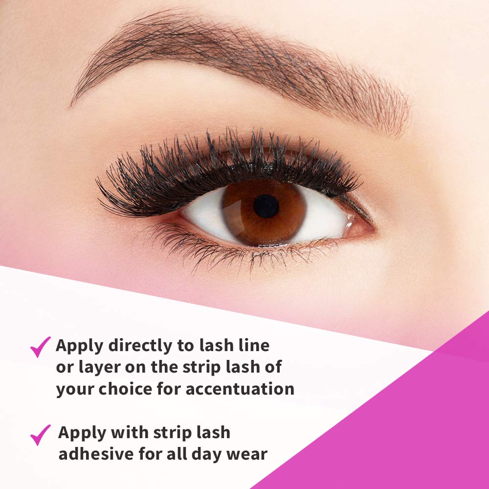 Ardell Double Up Individual Lashes – Customizable DIY Lash Clusters, 4 Pack