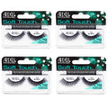 Ardell Soft Touch 152 Black False Eyelashes – Lightweight, Reusable Strip Lashes (4 Pack)