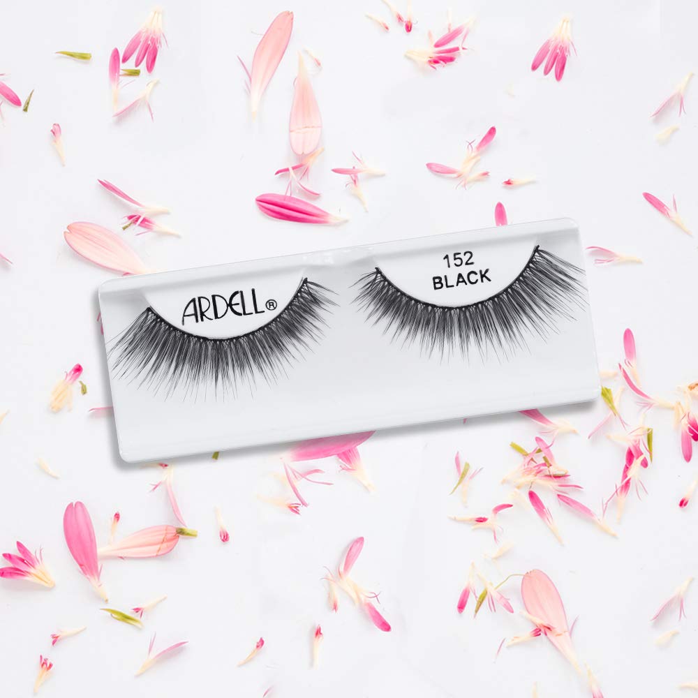 Ardell Soft Touch 152 Black False Eyelashes – Lightweight, Reusable Strip Lashes (4 Pack)
