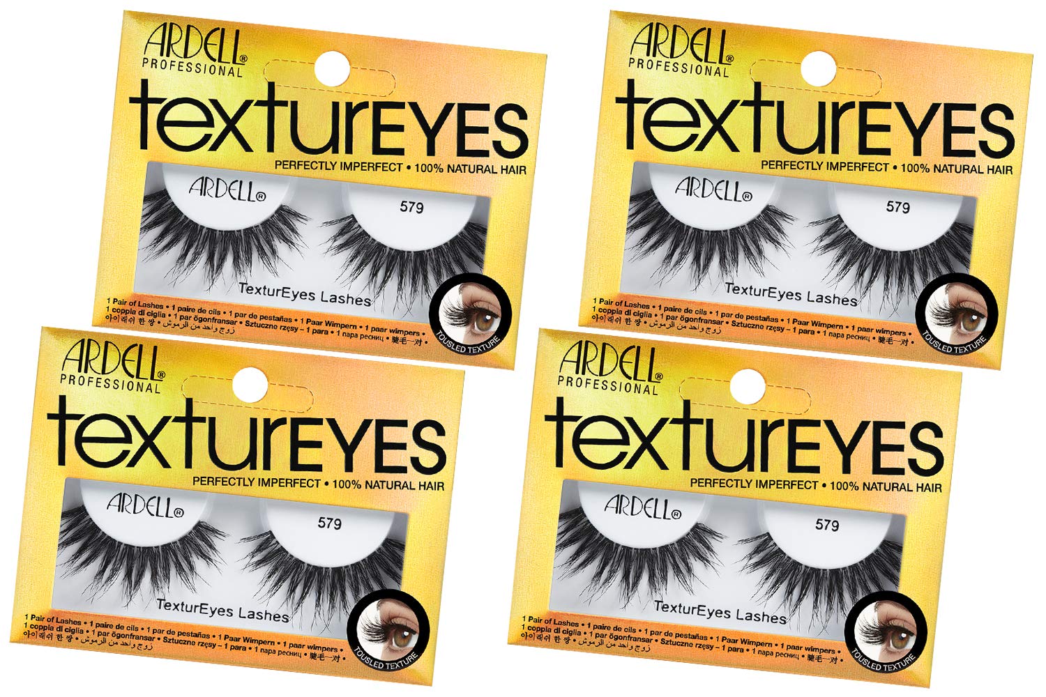 Ardell TextureEyes False Strip Lashes #579 4-Pack