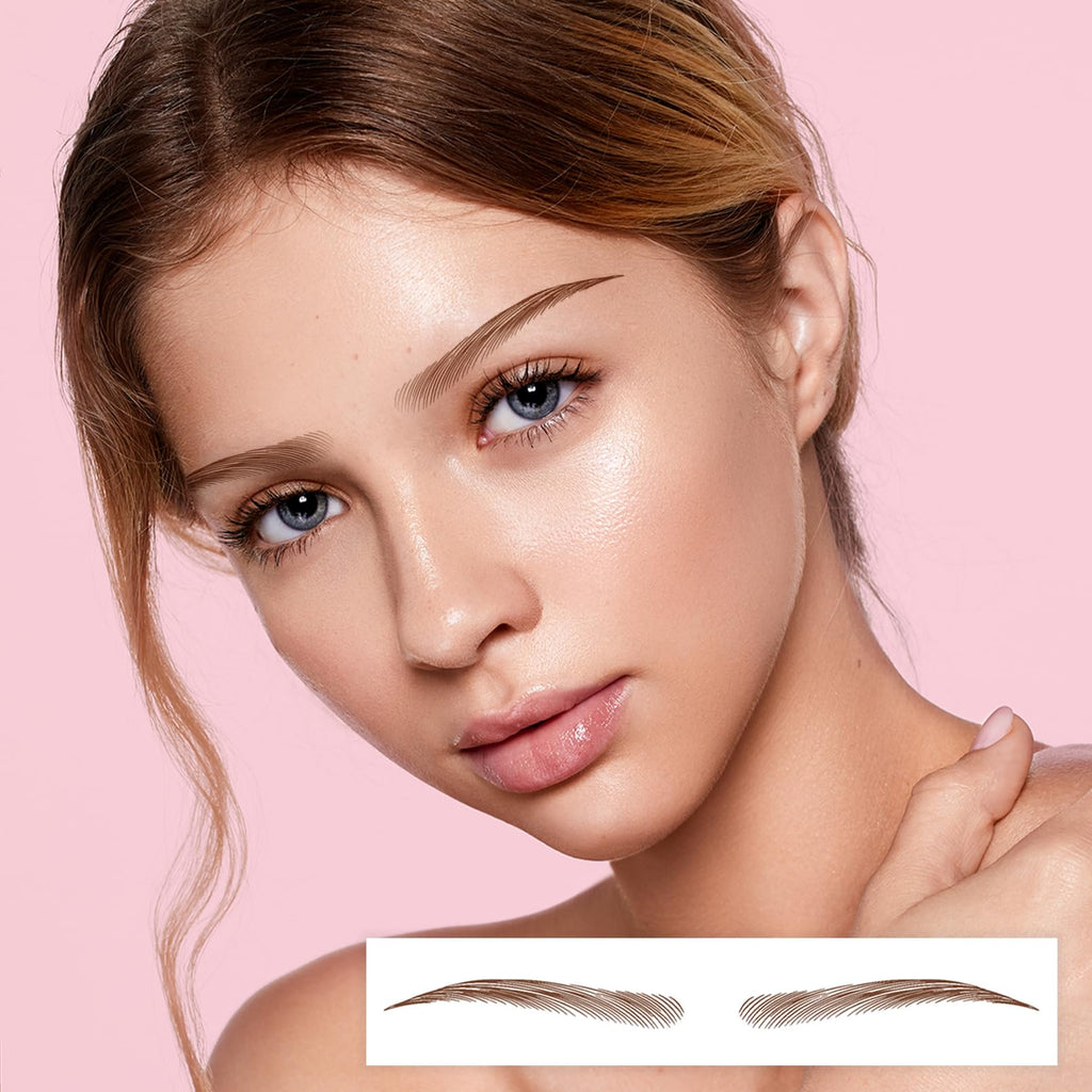 Aresvns Tattoo Eyebrow 66 Pairs — 4D Hair-Like, Waterproof, Lasts 3-5 Days