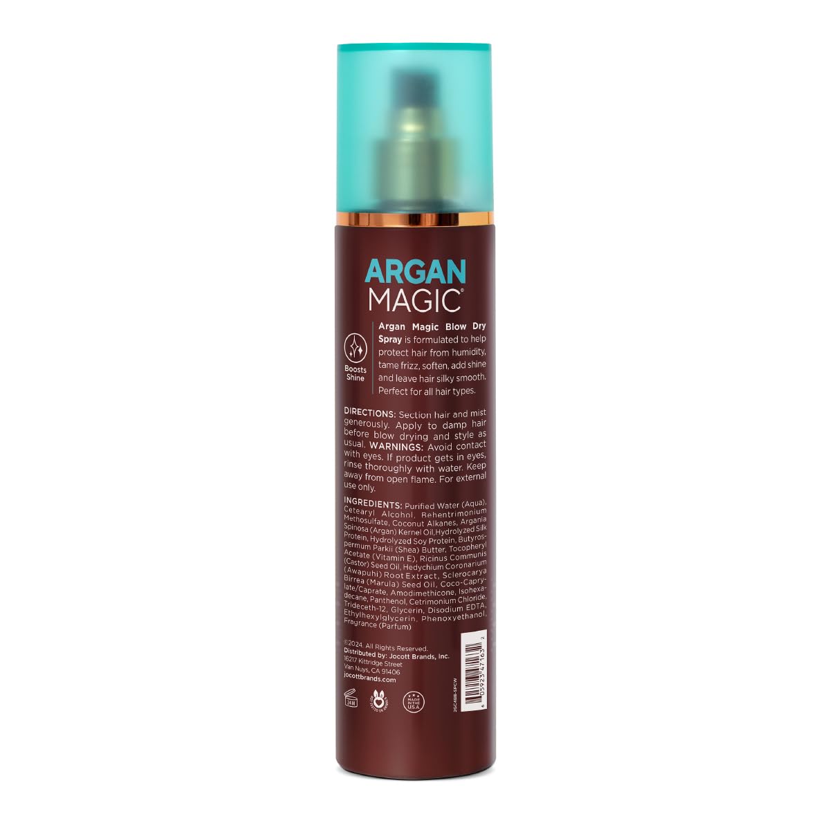Argan Magic Anti-Frizz Blow Dry Spray | Humidity Protection & Glossy Shine