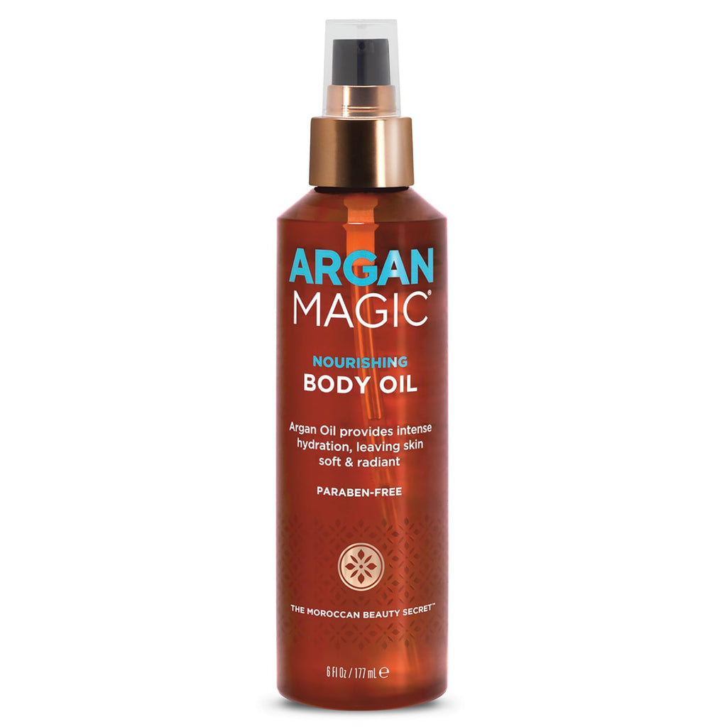 Argan Magic Nourishing Body Oil – Argan & Almond Oil, Deep Hydration, Radiant Skin | Made in USA