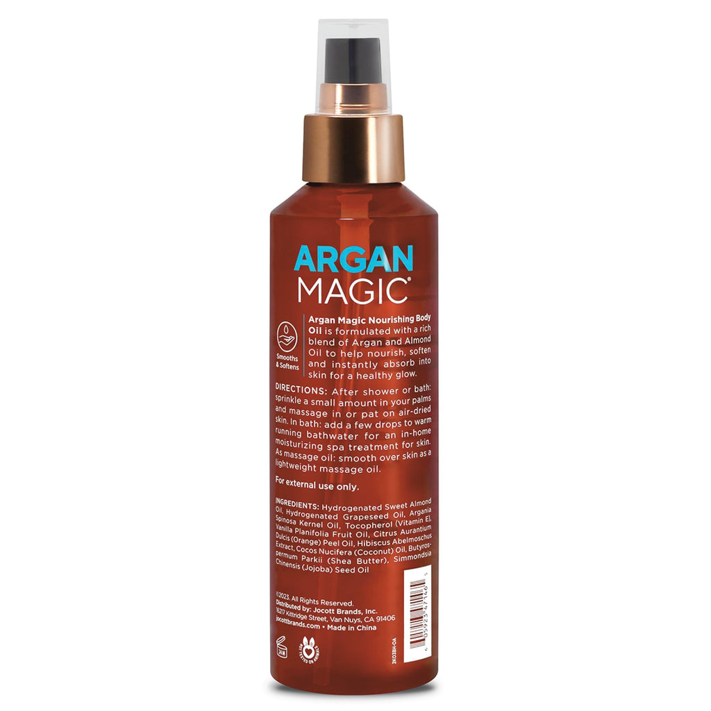 Argan Magic Nourishing Body Oil – Argan & Almond Oil, Deep Hydration, Radiant Skin | Made in USA