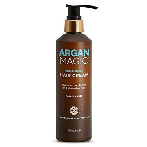 Argan Magic Nourishing Hair Cream - Hydrates, Controls Frizz, Seals Shine | 8.5 oz | Made in USA
