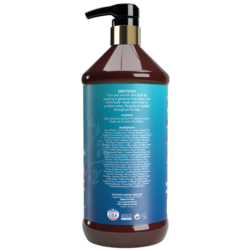 Arganatural Retinol Body Lotion with Vitamin E & Collagen – Skin Firming for Women