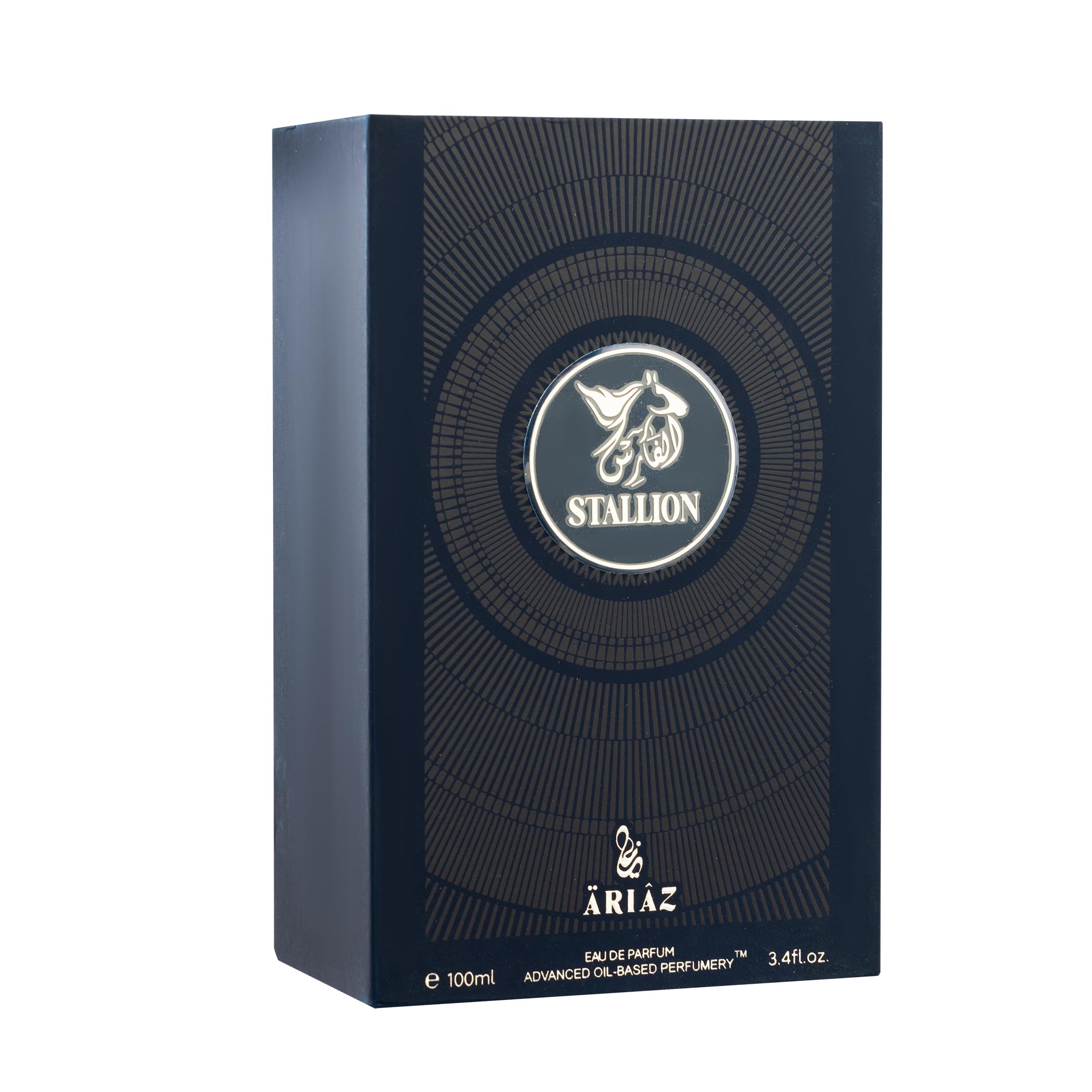 ARIAZ Stallion Men EDP 3.4 oz – Citrus Woody Fragrance with Grapefruit, Ambrox, Woodsy Notes, Musk