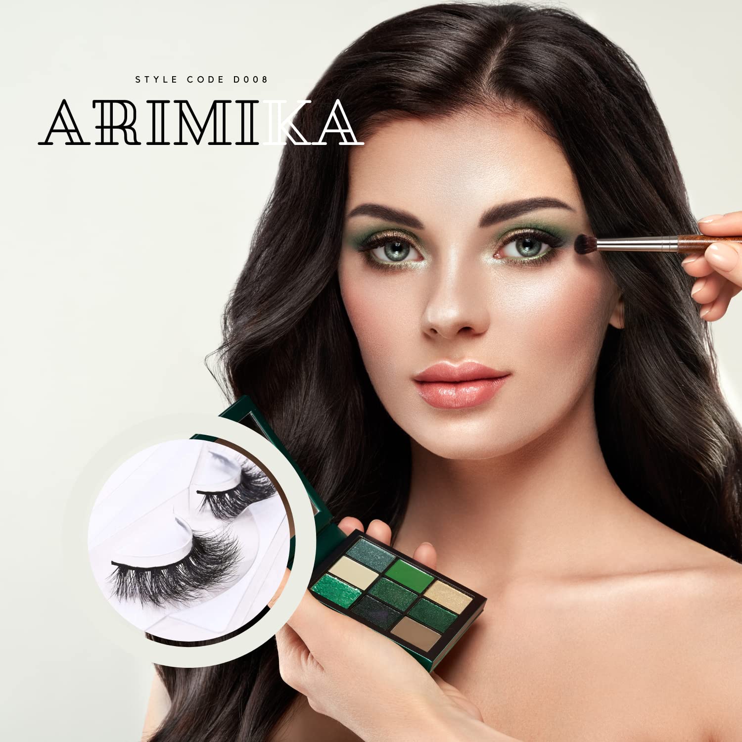 ARIMIKA 3 Packs Fluffy 3D Mink Lashes D008 – Dramatic, Reusable
