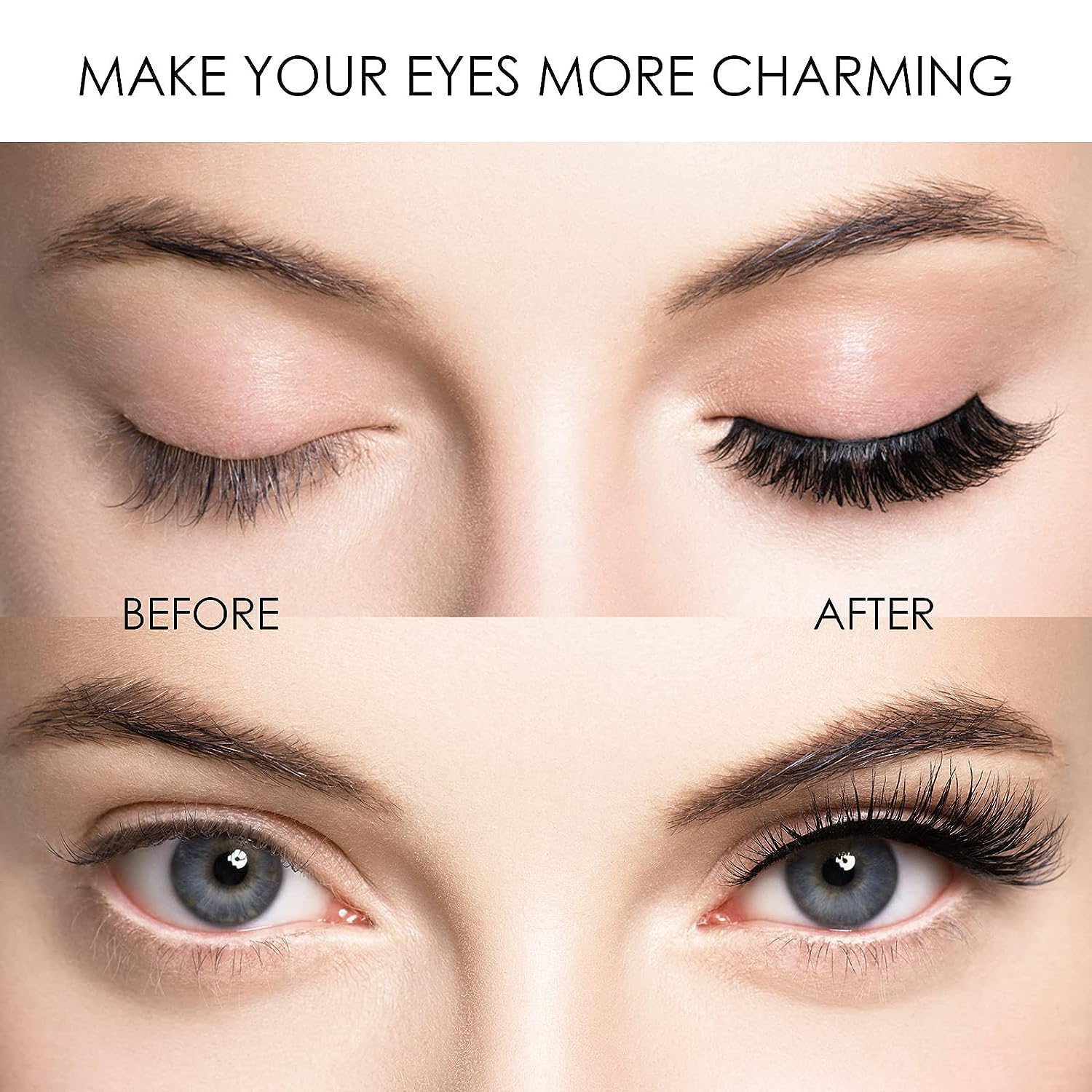 ARIOS Magnetic Eyelashes with Applicator – Reusable 3D Lashes, No Glue Needed