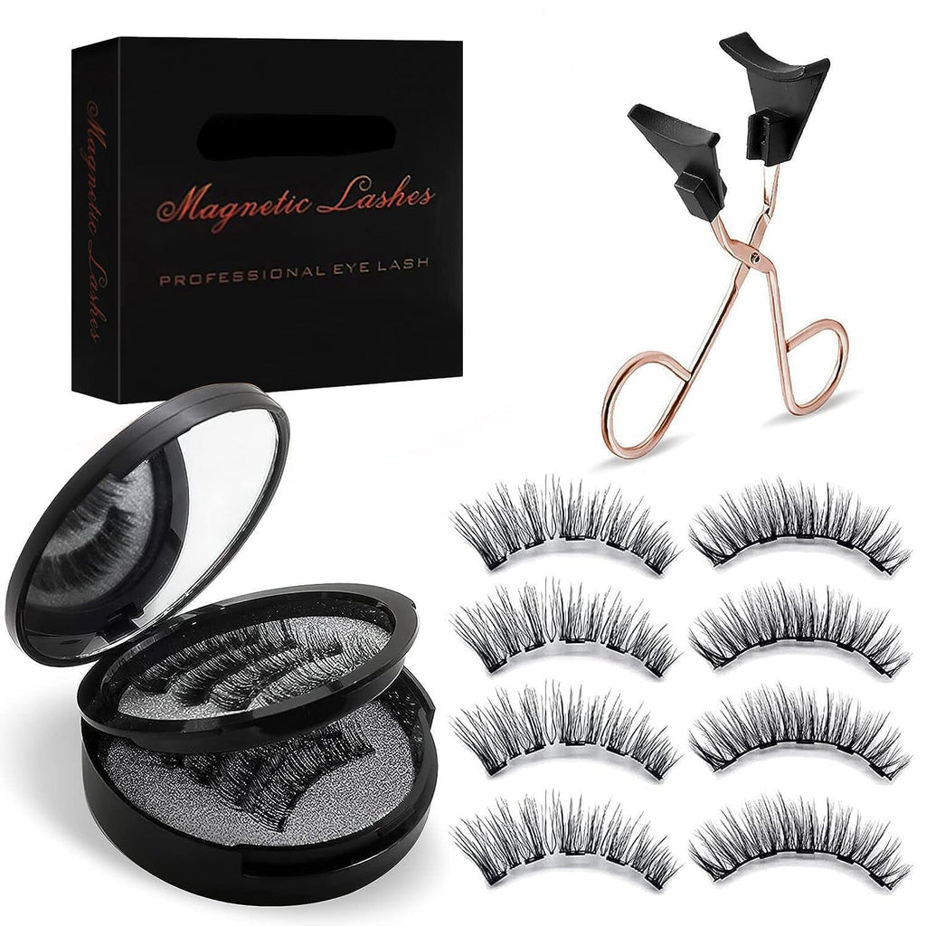 ARIOS Magnetic Eyelashes with Applicator – Reusable 3D Lashes, No Glue Needed