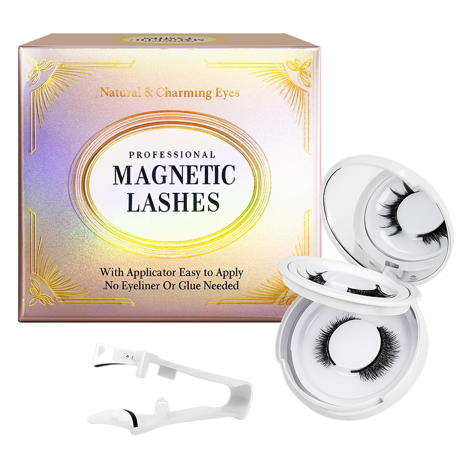 ARIOS Magnetic Eyelashes – Reusable 3D Magnetic Lash Kit with Applicator