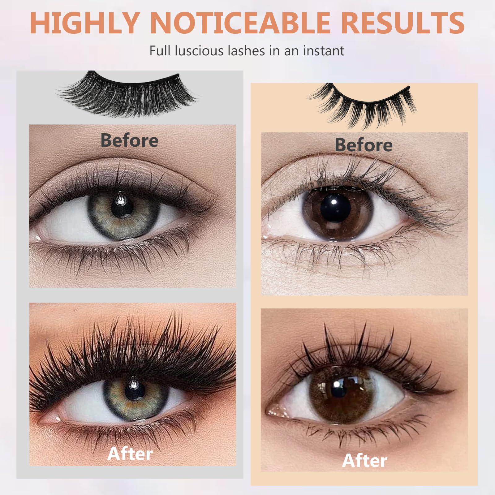 ARIOS Magnetic Eyelashes – Reusable 3D Magnetic Lash Kit with Applicator