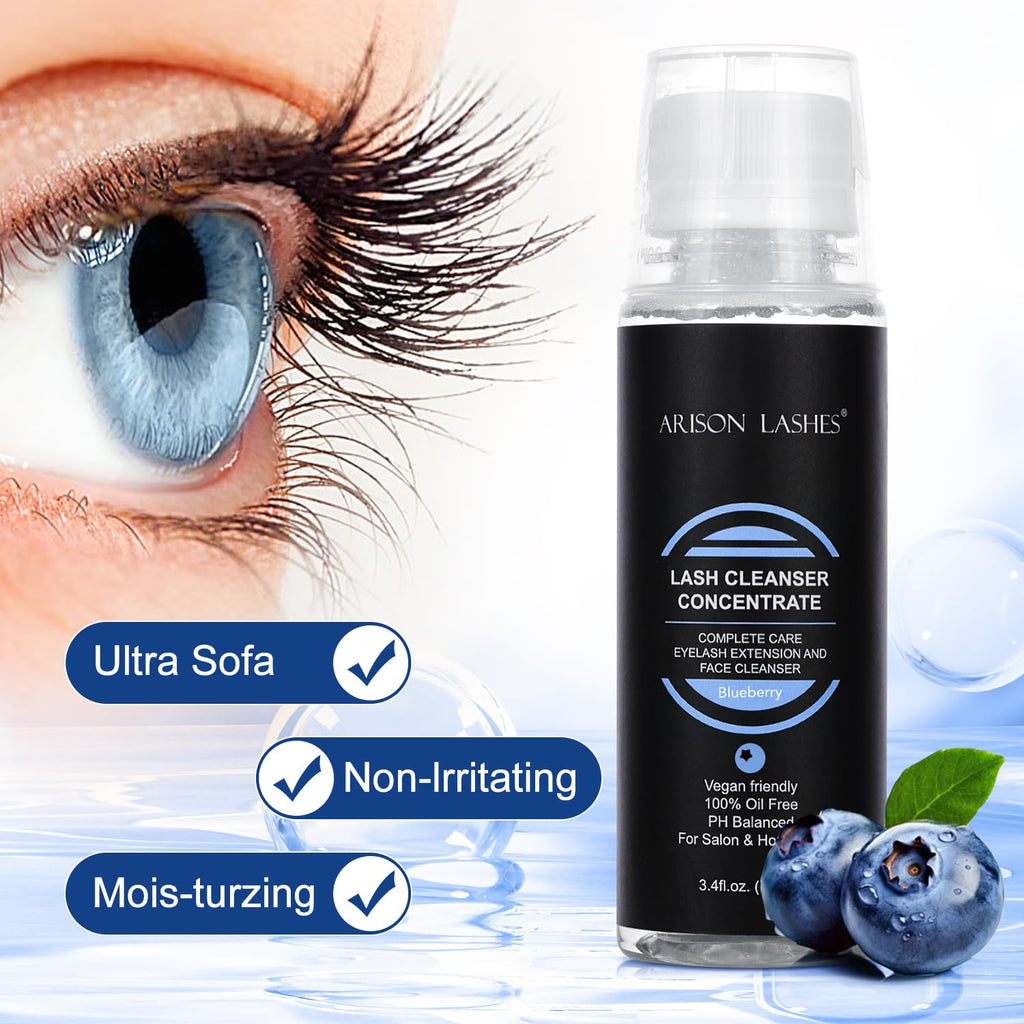 ARISON LASHES Eyelash Cleanser Concentrate 100ml – Lash Extensions Shampoo