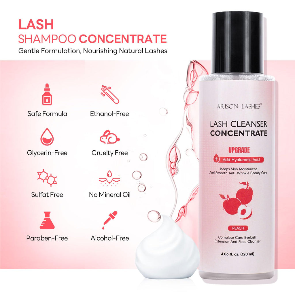 ARISON LASHES Eyelash Cleanser Concentrate | Gentle Lash Extension Cleanser