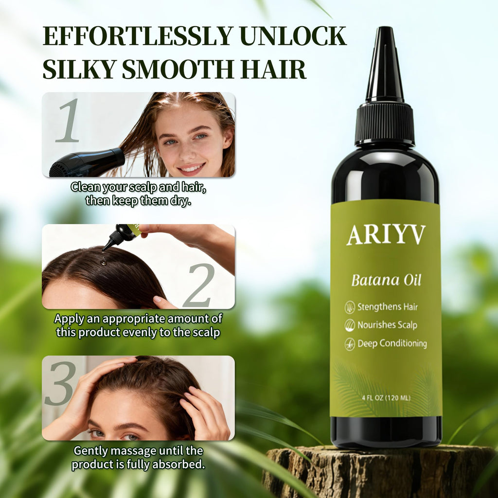 Ariyv Batana Oil for Hair Growth – Natural Batana Oil for Stronger, Shinier Hair
