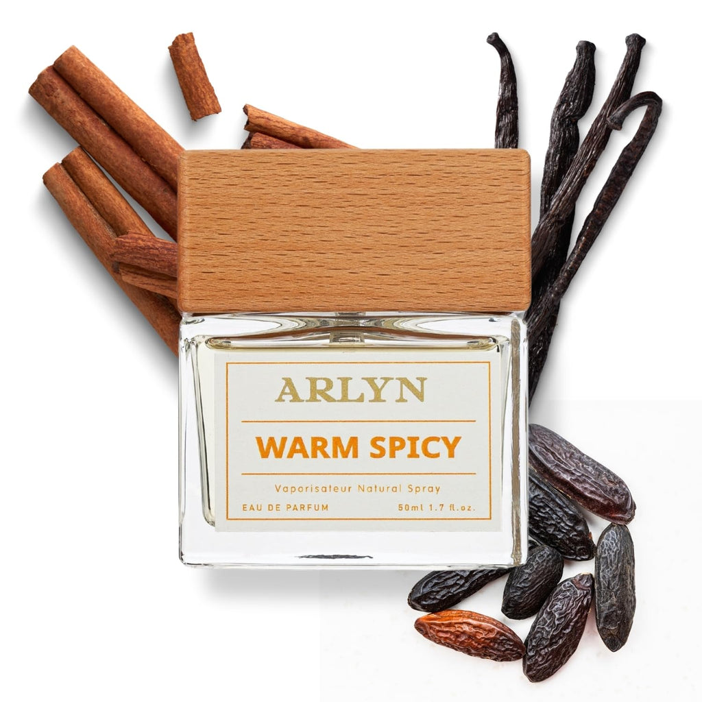 ARLYN Warm Spicy Eau de Parfum – Unisex, Vegan, Long-Lasting, Cognac Vanilla Cinnamon 50ml