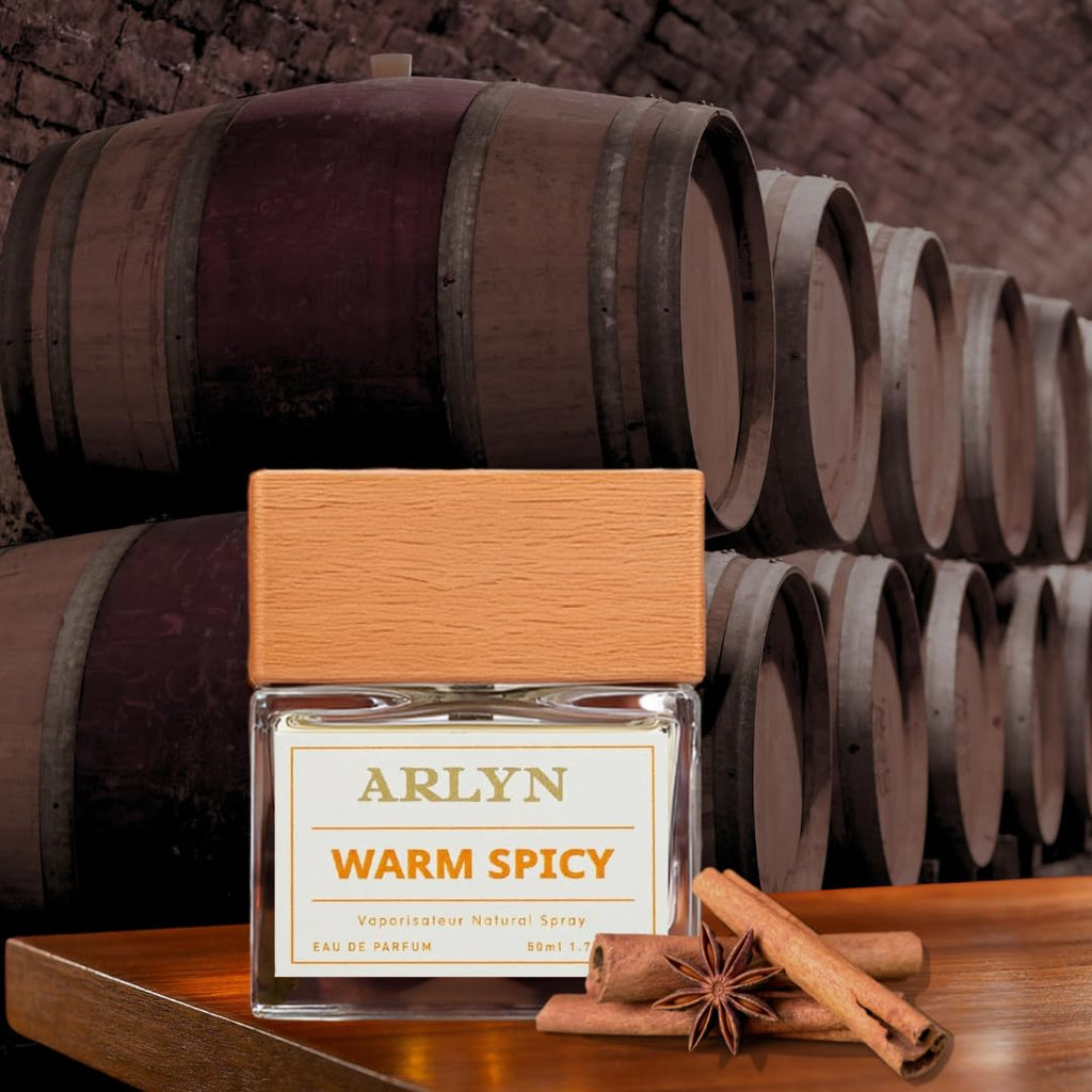 ARLYN Warm Spicy Eau de Parfum – Unisex, Vegan, Long-Lasting, Cognac Vanilla Cinnamon 50ml