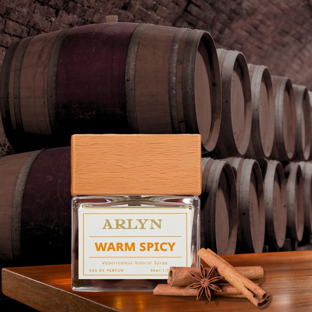ARLYN Warm Spicy Eau de Parfum – Unisex, Vegan, Long-Lasting, Cognac Vanilla Cinnamon 50ml