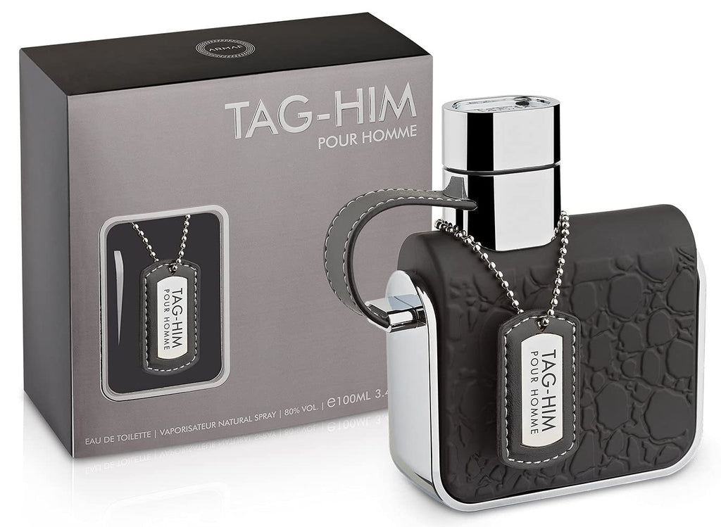 Armaf Tag Him Pour Homme EDT Spray 3.4 oz – Woody Spicy Fragrance for Men