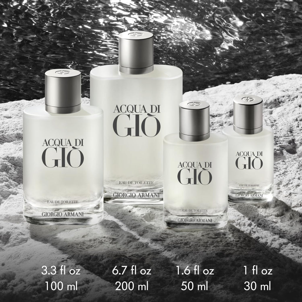 Armani Beauty Acqua di Gio Eau de Toilette for Men – Long-Lasting Marine Freshness