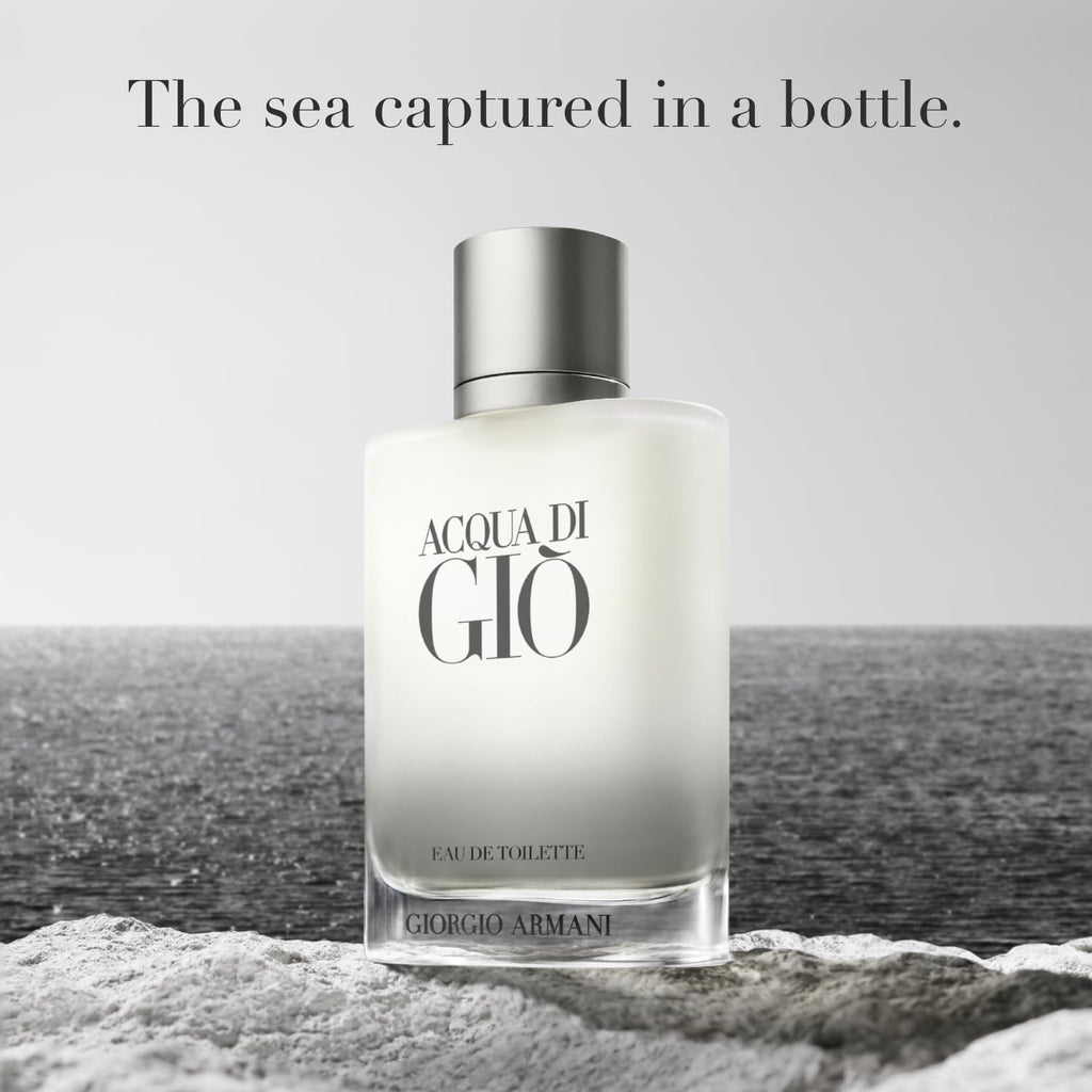 Armani Beauty Acqua di Gio Eau de Toilette Refill for Men – 5.0 Fl Oz | Bergamot, Jasmine, White Musk, Patchouli & Cedarwood