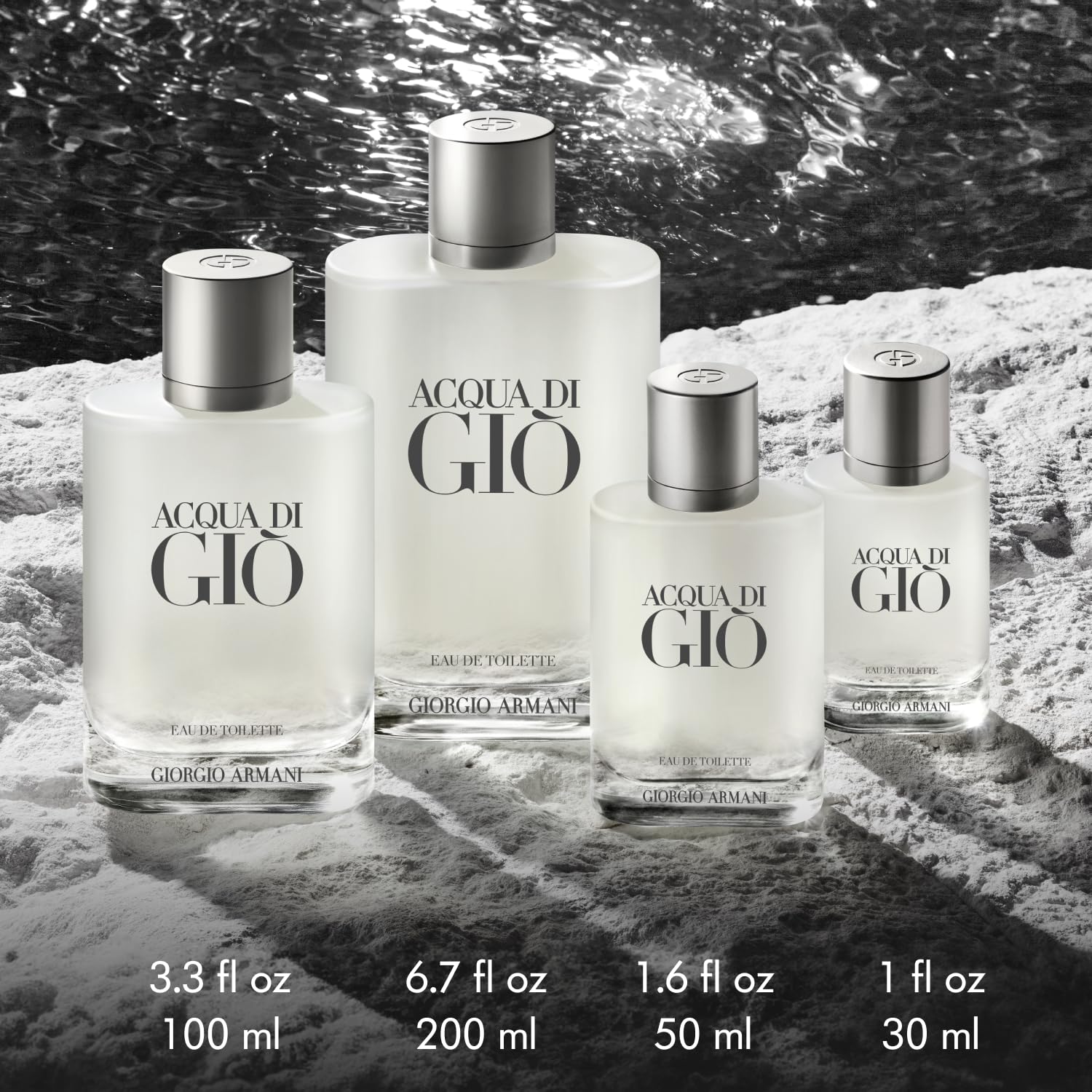 Armani Beauty Acqua di Gio Eau de Toilette Refill for Men – 5.0 Fl Oz | Bergamot, Jasmine, White Musk, Patchouli & Cedarwood