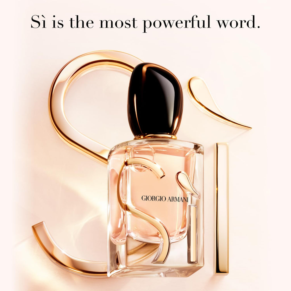 Armani Beauty Sì Eau de Parfum for Women – Modern Chypre with Blackcurrant Nectar | 3.3 Fl Oz