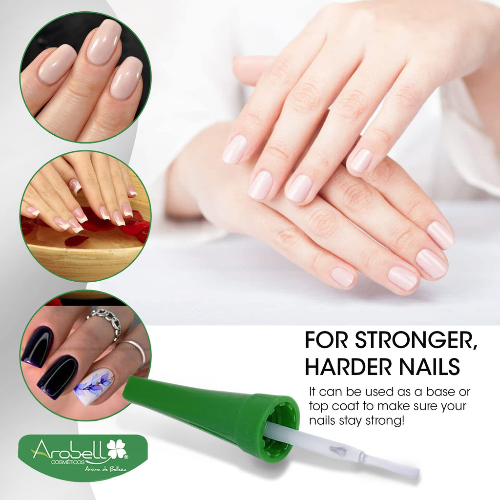 AROBELL Iron Nail Hardener – Strengthen Brittle Nails with Calcium & Biotin (0.4 oz, Pack of 1)