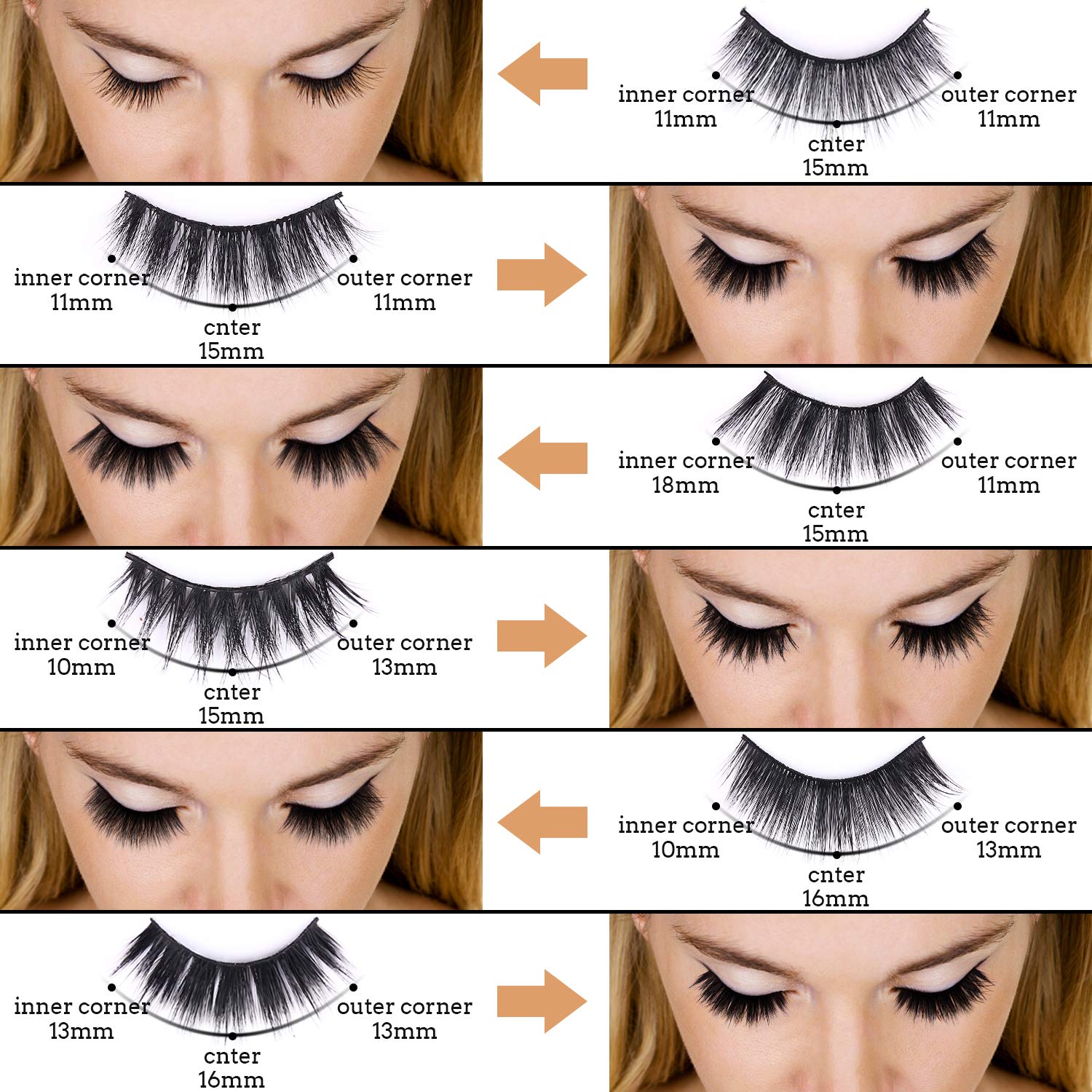 AROIC 30 Pairs False Eyelashes Kit – 3D 6D Wispy Lashes, 6 Styles, Reusable Handmade, Lightweight Natural Look