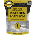 Aromasong Dead Sea Bath Salt – 100% Pure & Natural Minerals for Soaking, 5 lb Bulk Resealable Pack