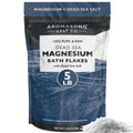 Aromasong Raw Magnesium Flakes for Bath + Dead Sea Salt – 5 lb Resealable Pack