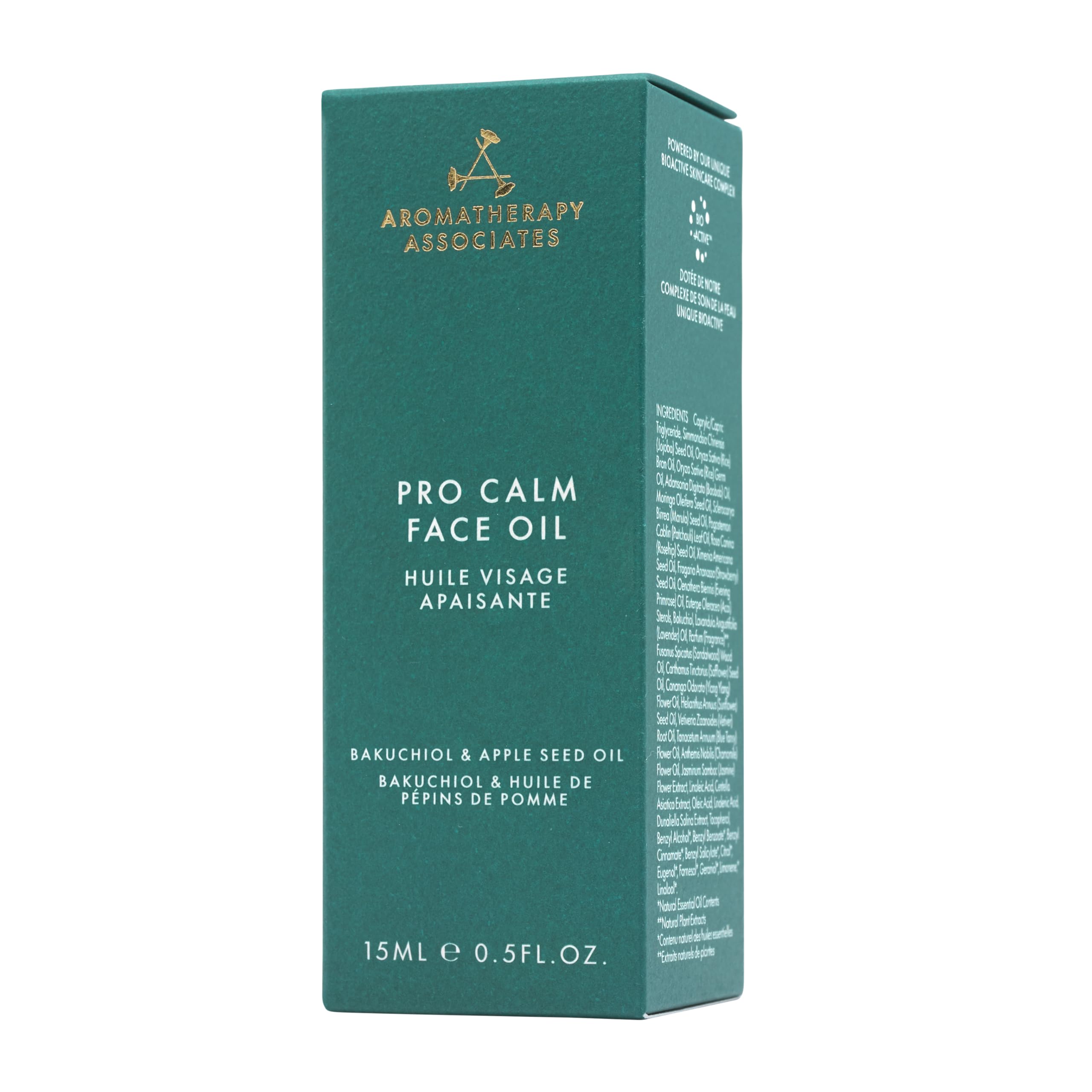 Aromatherapy Associates Pro Calm Face Oil – Lightweight Calming Oil for Sensitive, Oily & Combination Skin (0.5 fl oz)