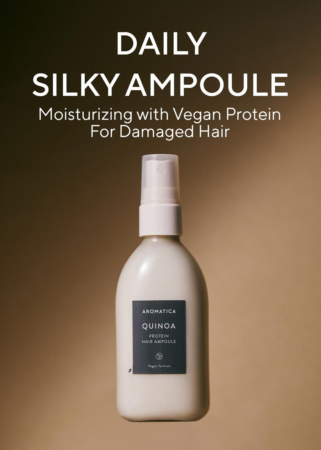 AROMATICA Quinoa Protein Hair Ampoule – Vegan, Silicone-Free Hair Serum