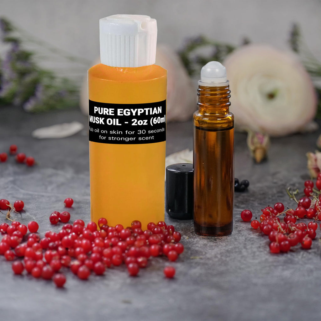 Aromazen Egyptian Musk Oil Roll-On — Unisex 10ml Amber Glass Fragrance